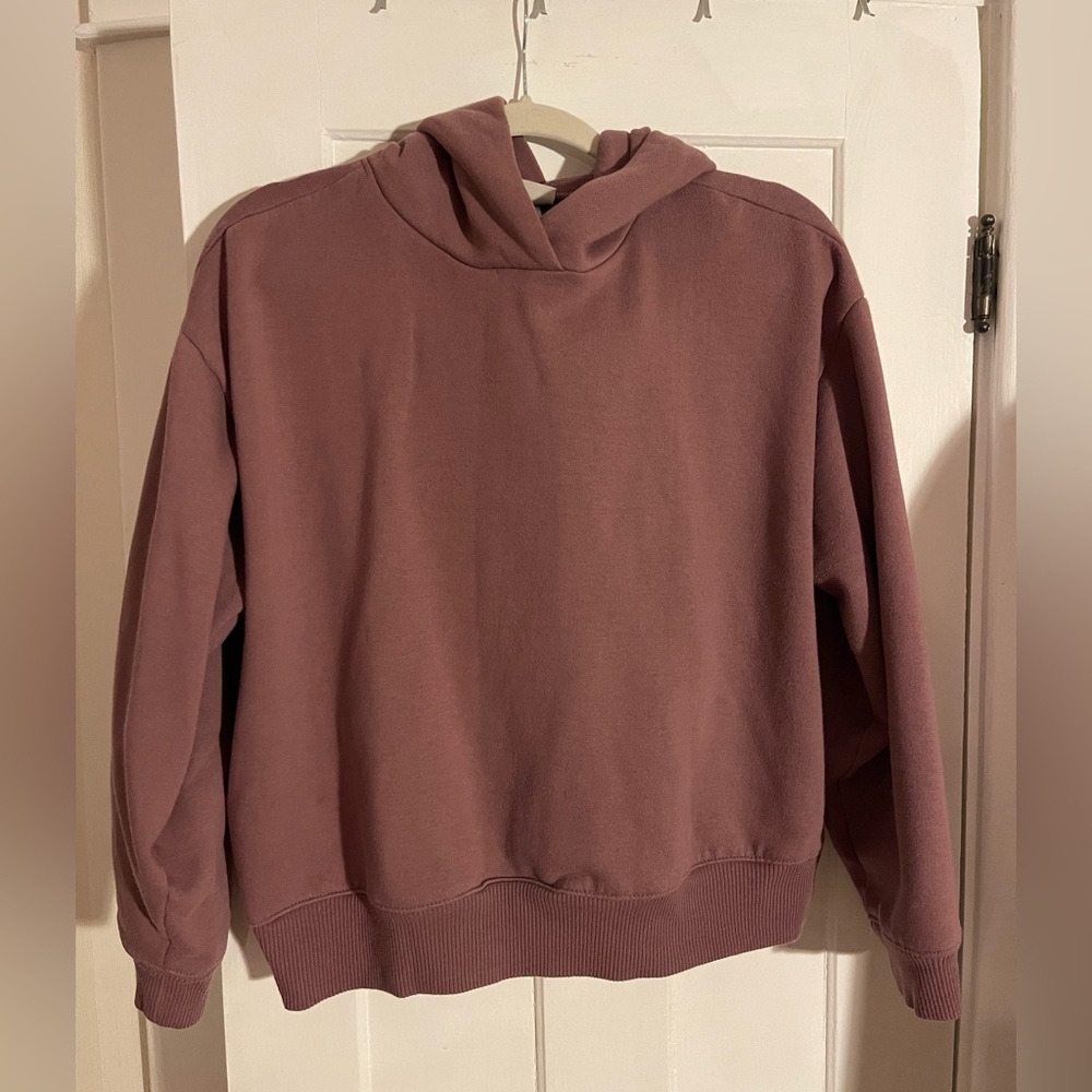 Mauve Semi-Cropped Hoodie